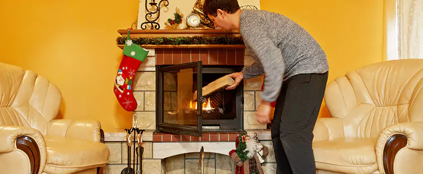 Rusted Metal Fireplace Restoration in Harker Heights, Texas